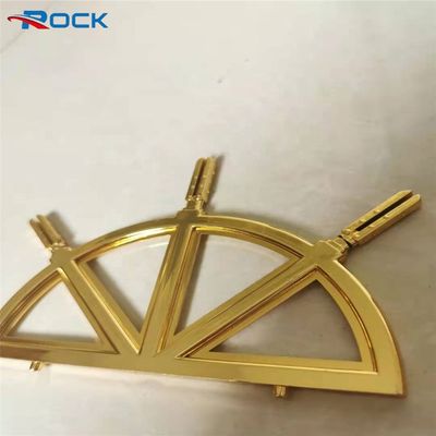 Arched Gold Windows Colonial Bars In Double Glazing Decorative Hardware