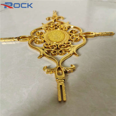 Golden 5*8 georgian glazing bars with flower decoration for glass door accessories