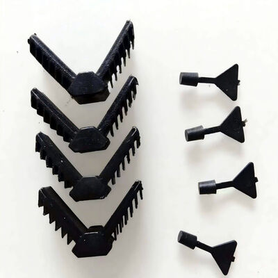 Precio bajo de fábrica de aluminio espaciador barra conector de esquina de plástico para doble acristalamiento con plomo