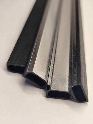 Barra espaciadora de borde cálido de fibra de vidrio híbrida, perfil hueco laminado de metal, para unidades de vidrio aislante