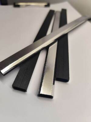 Barra espaciadora de borde cálido de fibra de vidrio híbrida, perfil hueco laminado de metal, rotura térmica de bajo valor U, para unidades de vidrio aislante (IGU) doble acristalamiento – anticorrosión, resistente a la humedad, eficiente energéticamente