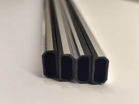 Barra de separación de borde caliente de fibra de vidrio híbrida 6A-27A, perfil hueco laminado metálico para unidades de aislamiento de vidrio IGU